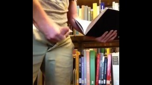 Horny in Library, Jerked off into a Book!!