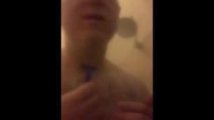 Bald Pussy Shaved in the Shower