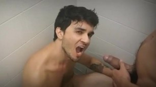 Hot Latino Gets Pissed on in Shower