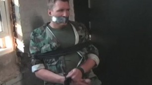 BG Hot Beefy Soldier Bound Tape Gagged and Bothered