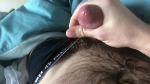 Playing with my Precum in Bed