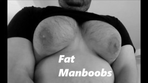 Bouncing my Fat Manboobs