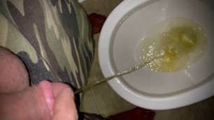 Having a Piss, with a Big Floppy Soft Cock