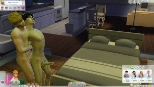 Sims 4 :gay Athlete Teach Older Skinny Nerdy Friend Joy of Gay Sex :-)