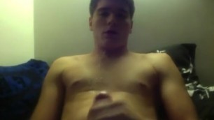 Uncut Blond Boy Squirts on his Chest