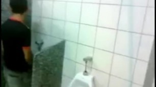 Latin Jerked off in Toilet