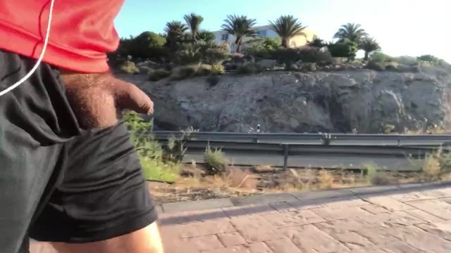 My Small Cock! Risky Cock out Walk, Cars go By! no Cum!!