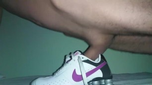 Fucking and Cumming in the Sneaker Nike Shox of my Wife