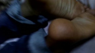 Black Straight Male Footjob