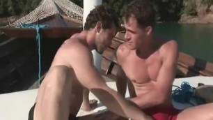 Gay Latino Couple do Awesome Bareback Sex in their Yacht