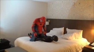 Spiderman Plays and Humps his Orca Dummy