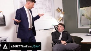 ADULT TIME - Trevor Brooks' Gay Boss Jordan Starr CAUGHT Him Jerking Off In The Office!