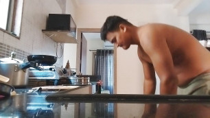 Kitchen handjob blowjob gay sex good morning new year now video