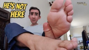STEP GAY DAD - HE'S NOT HOME - KNOCK KNOCK WHO'S THERE YOUR STEP SON'S BEST FRIEND THIS WILL BE FUN - MANLYFOOT