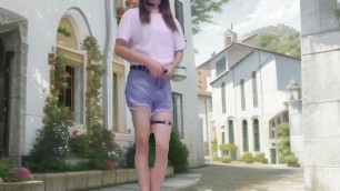 I Am A Hot Gay In The Street In Schoolgirl Skirt In The Daytime In The Public Masturbating And Cumming And People See Me