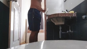 Room sex gay pumping bhatharoom cleaning sex